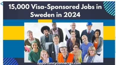 15,000 Visa-Sponsored Jobs in Sweden in 2024