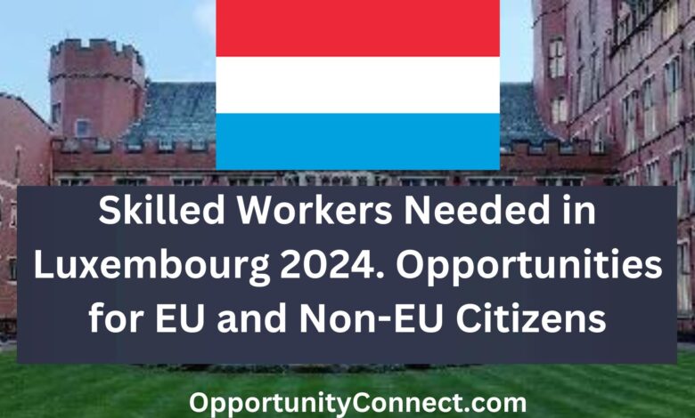 Skilled Workers Needed in Luxembourg 2024. Opportunities for EU and Non-EU Citizens