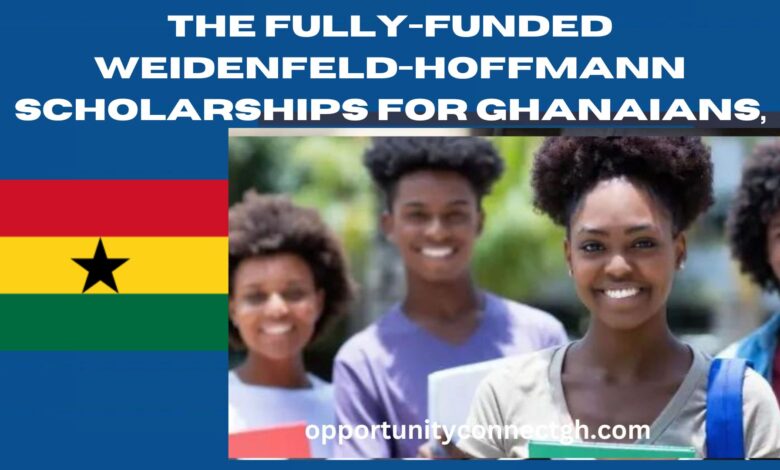 The fully-funded Weidenfeld-Hoffmann Scholarships for Ghanaians,