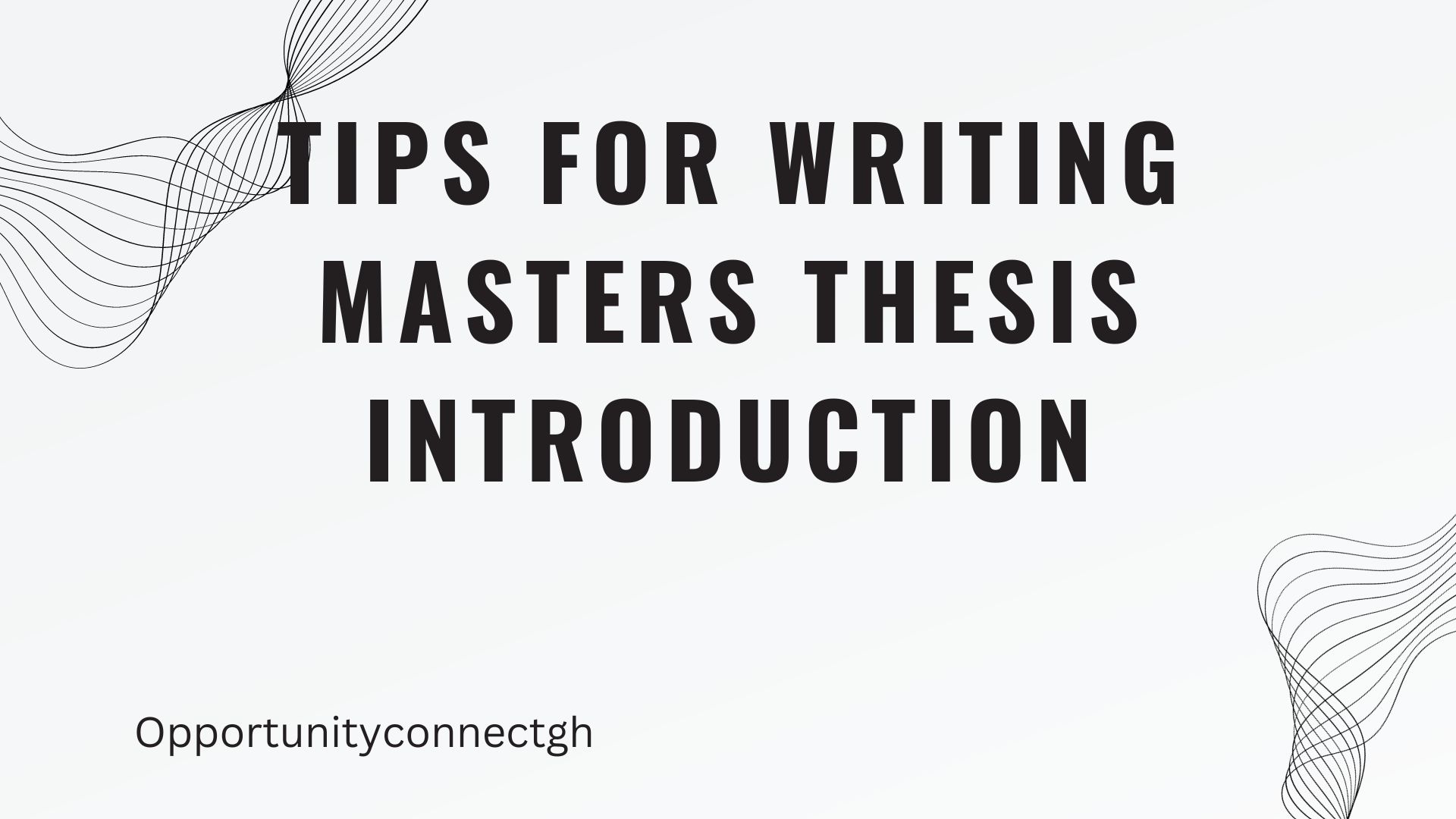 master thesis introduction content