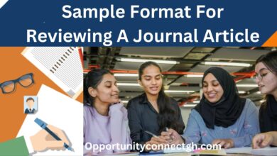 Sample Format For Reviewing A Journal Article