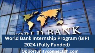 World Bank Internship Program (BIP) 2024 (Fully Funded)